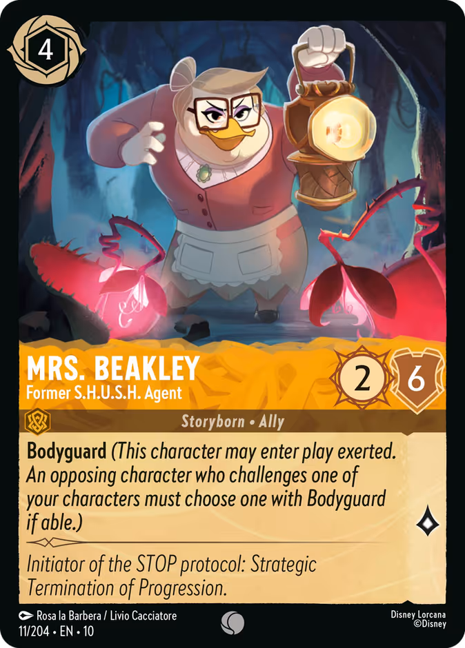 Carta Mrs. Beakley · Former S.H.U.S.H. Agent