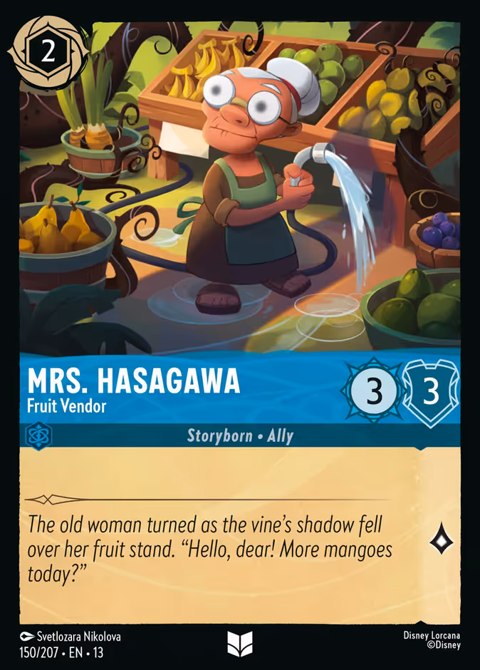 Carta Mrs. Hasagawa · Fruit Vendor