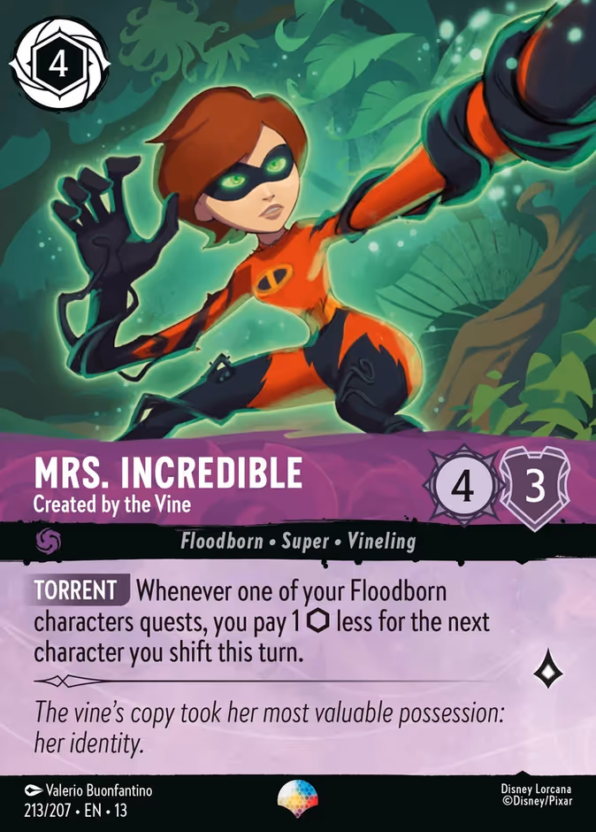 Carta Mrs. Incredible · Created by the Vine