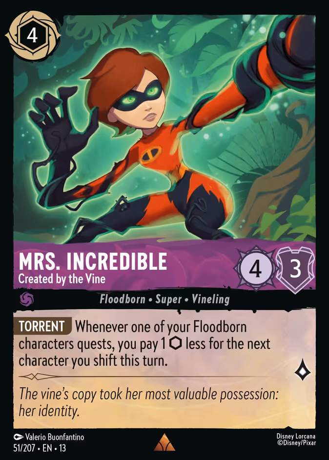 Carta Mrs. Incredible · Created by the Vine