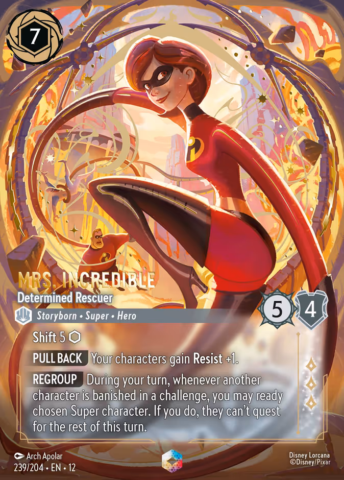Carta Mrs. Incredible · Determined Rescuer