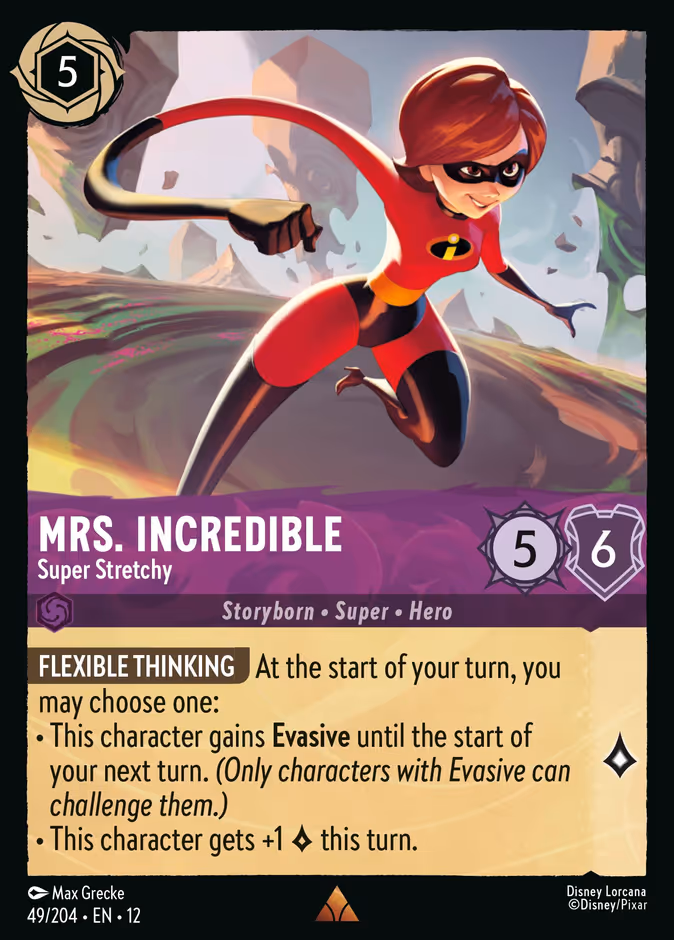 Carta Mrs. Incredible · Super Stretchy