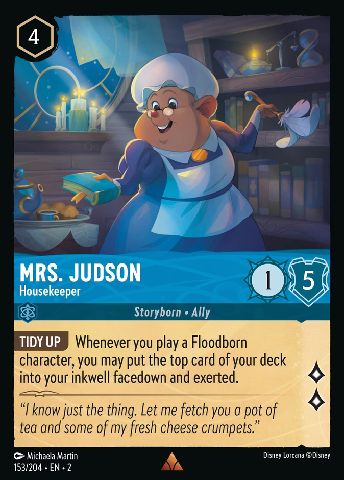 Carta Mrs. Judson · Housekeeper