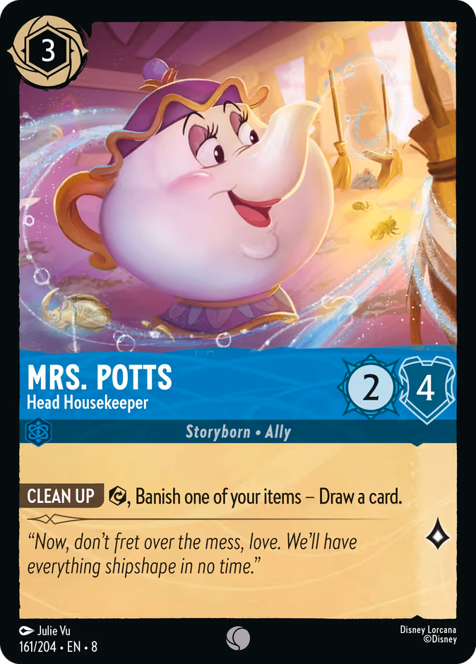 Carta Mrs. Potts · Head Housekeeper