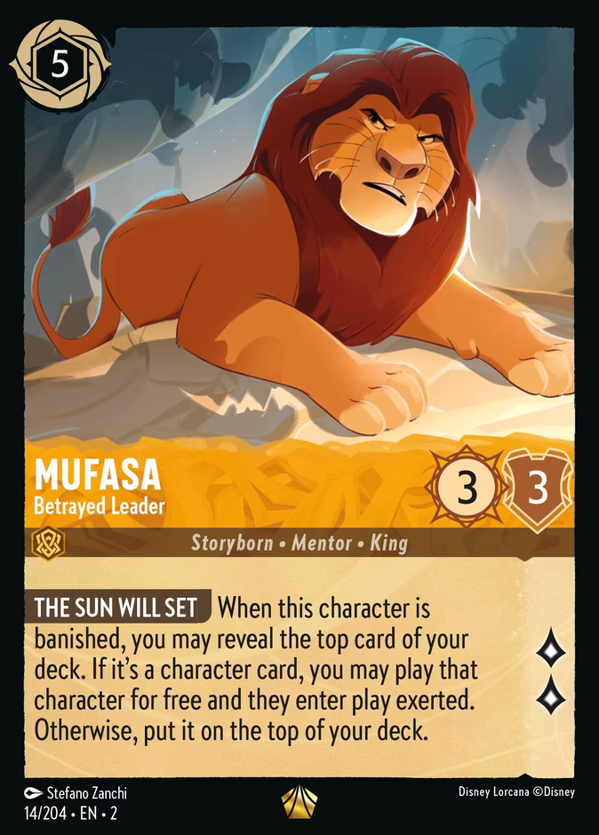 Carta Mufasa · Betrayed Leader