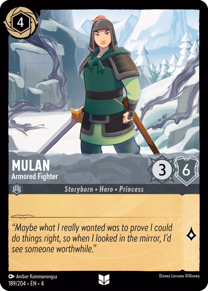 Carta Mulan · Armored Fighter