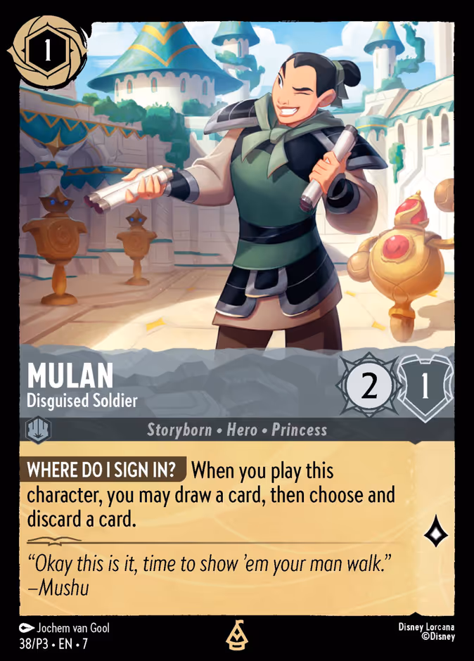 Carta Mulan · Disguised Soldier