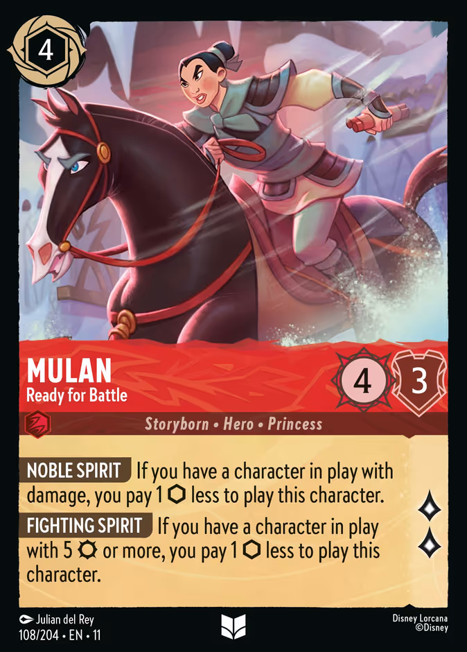 Carta Mulan · Ready for Battle