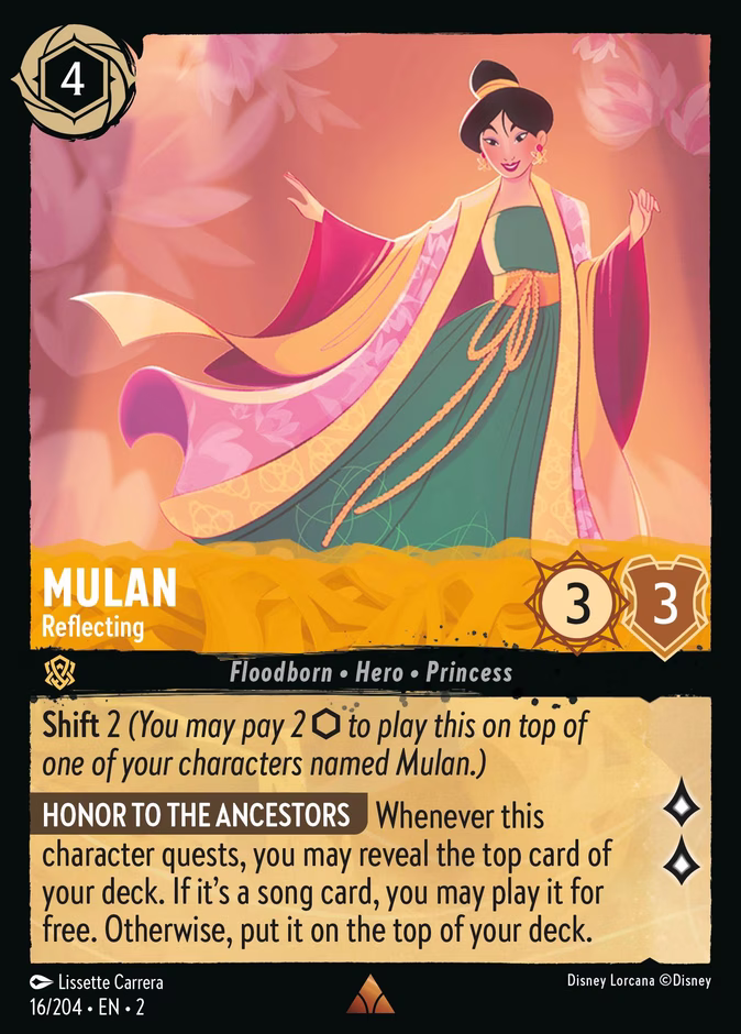 Carta Mulan · Reflecting