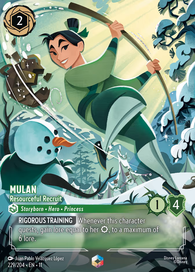 Carta Mulan · Resourceful Recruit