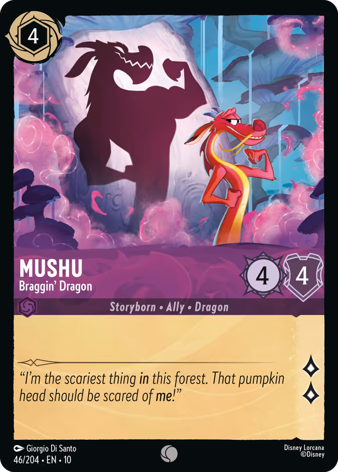 Carta Mushu · Braggin' Dragon