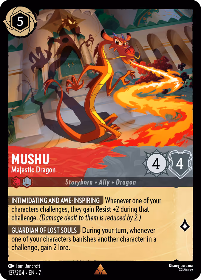 Carta Mushu · Majestic Dragon