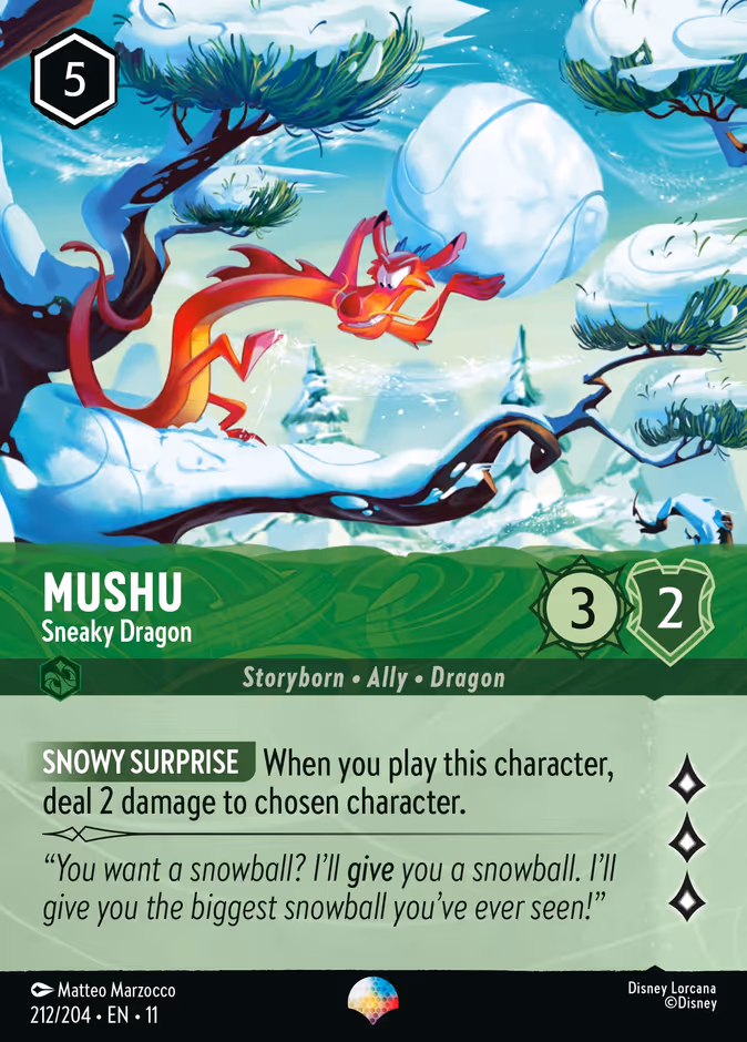 Carta Mushu · Sneaky Dragon