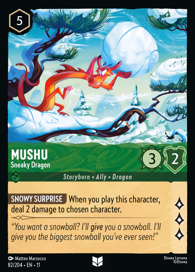Carta Mushu · Sneaky Dragon