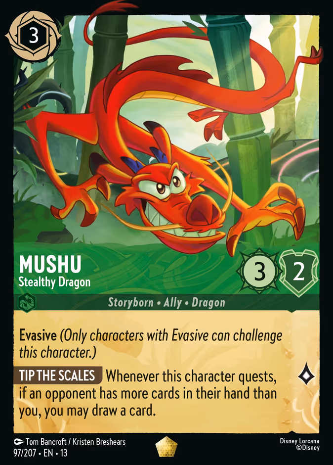 Carta Mushu · Stealthy Dragon