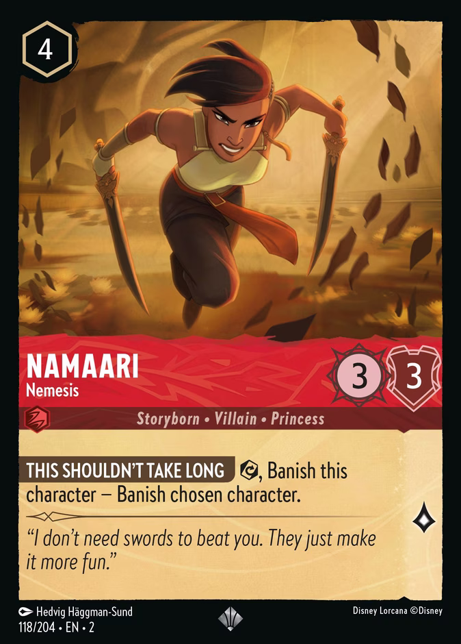 Carta Namaari · Nemesis