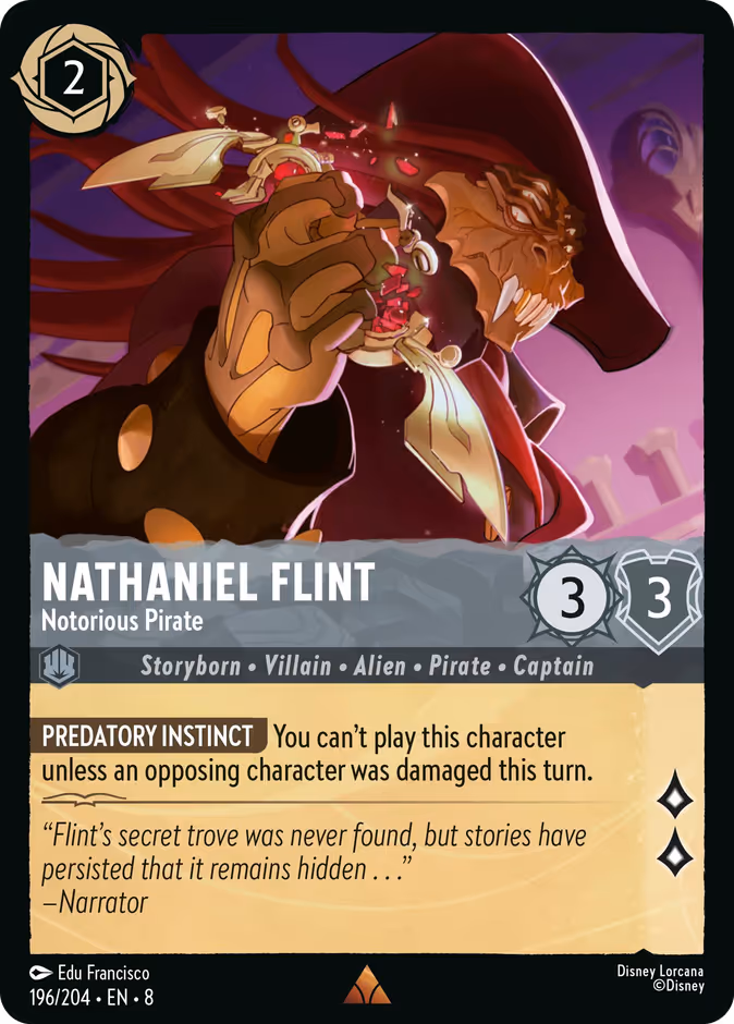 Carta Nathaniel Flint · Notorious Pirate