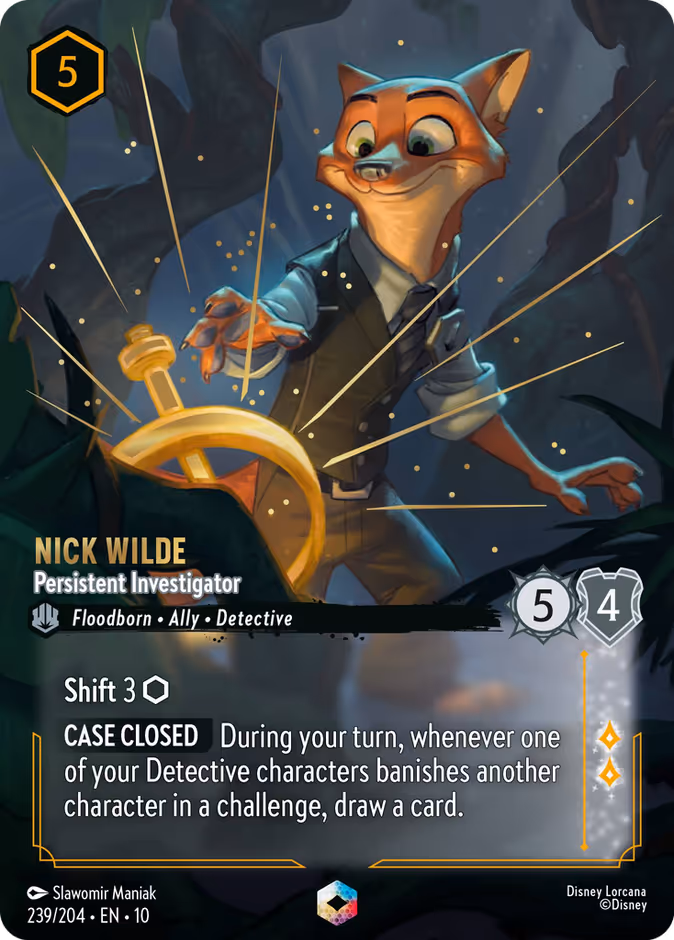 Carta Nick Wilde · Persistent Investigator