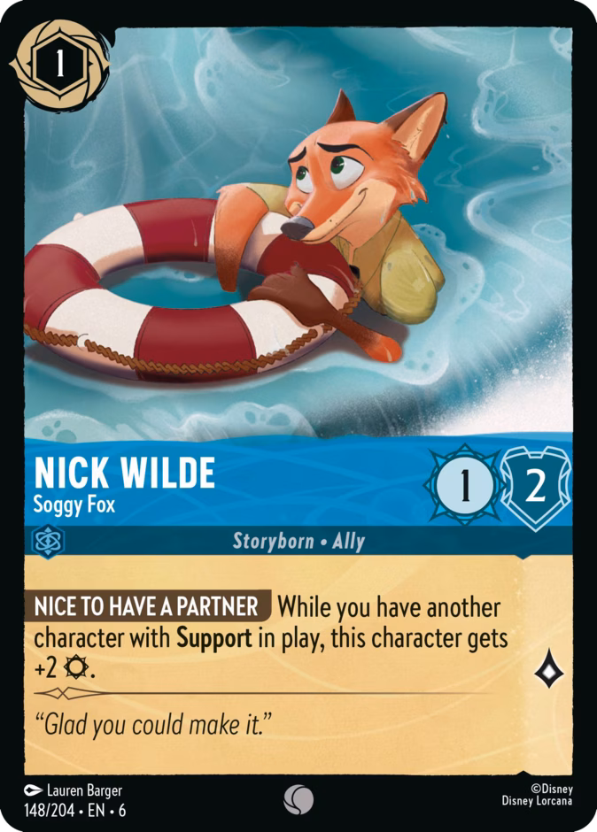 Carta Nick Wilde · Soggy Fox