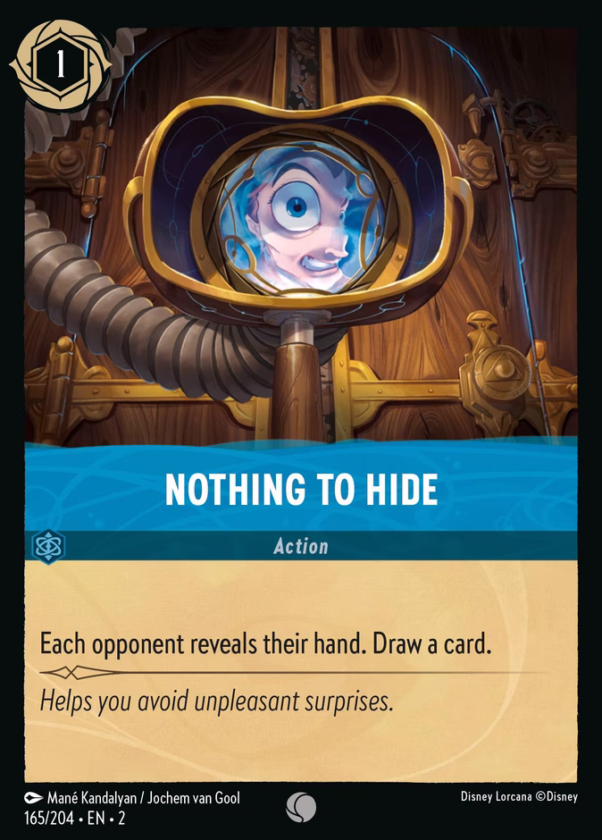 Carta Nothing to Hide · 