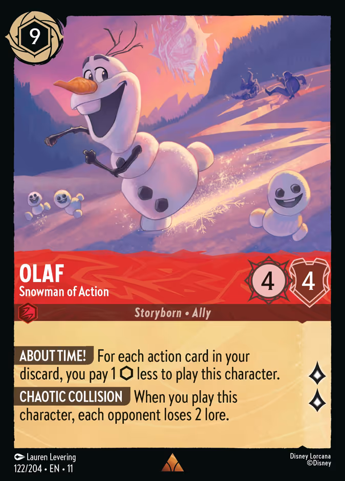 Carta Olaf · Snowman of Action