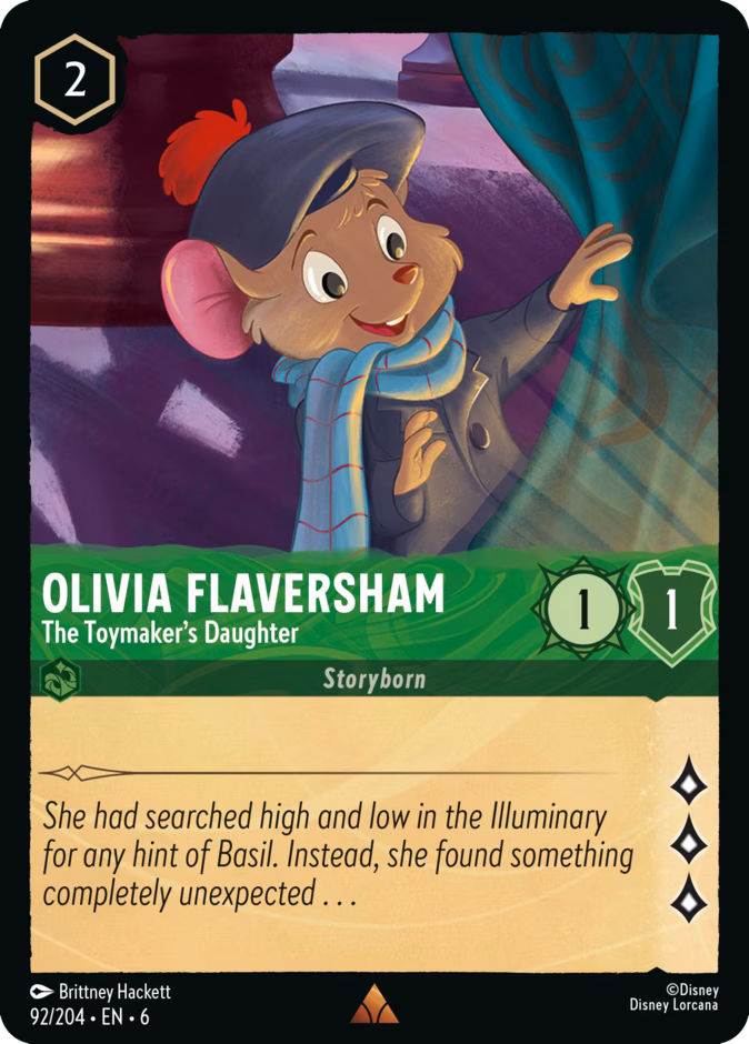 Carta Olivia Flaversham · The Toymaker's Daughter