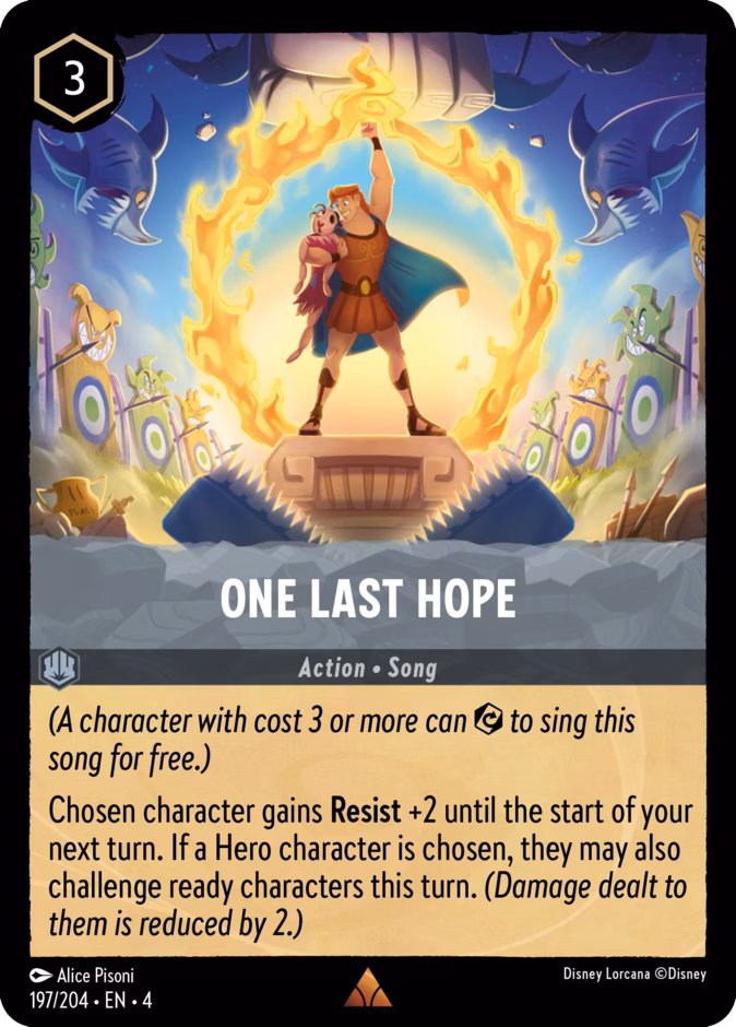 Carta One Last Hope · 