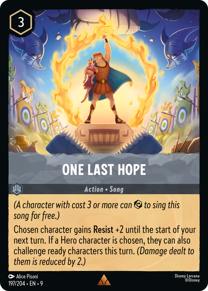 Carta One Last Hope · 