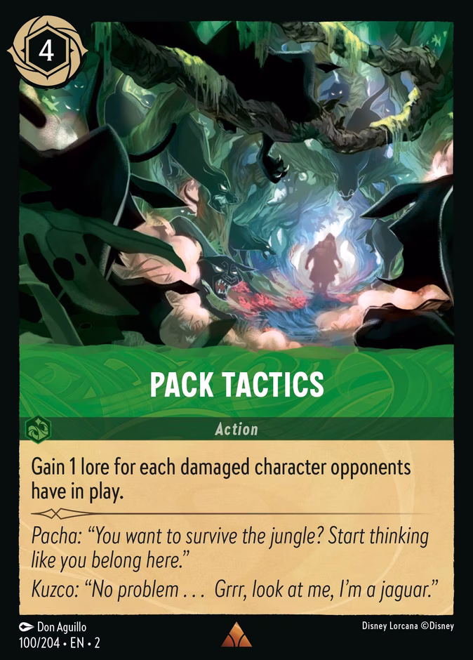 Carta oficial Pack Tactics ·
