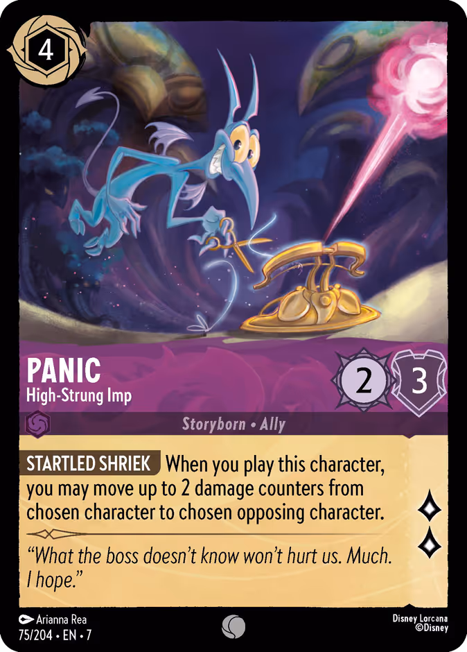 Carta oficial Panic · High-Strung Imp