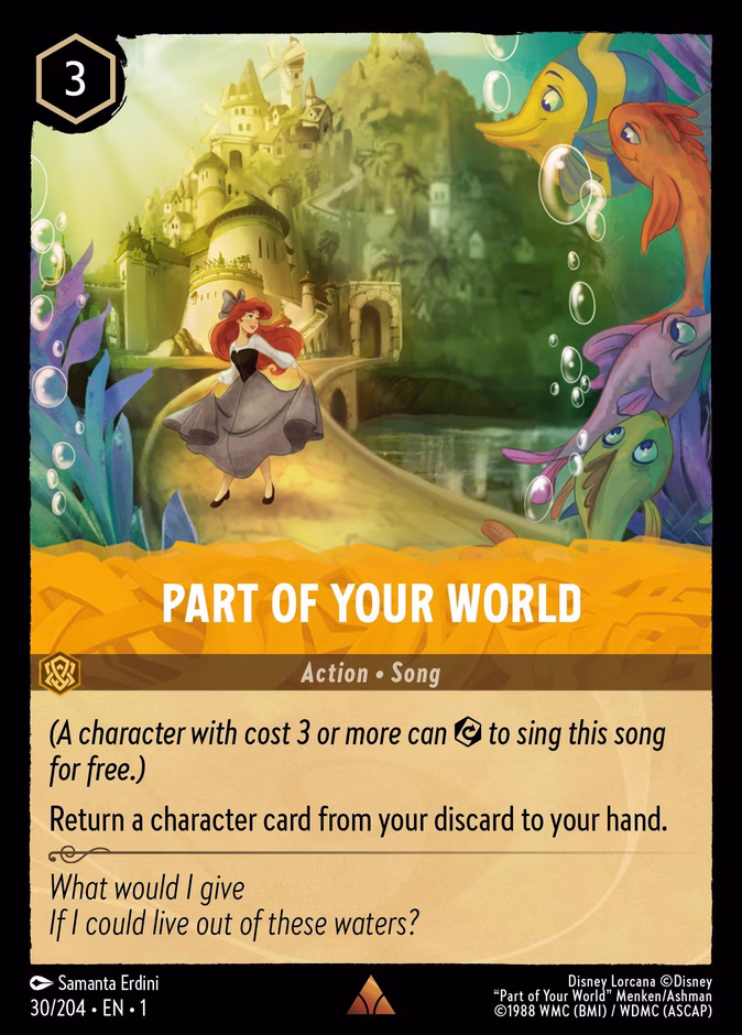 Carta Part of Your World · 