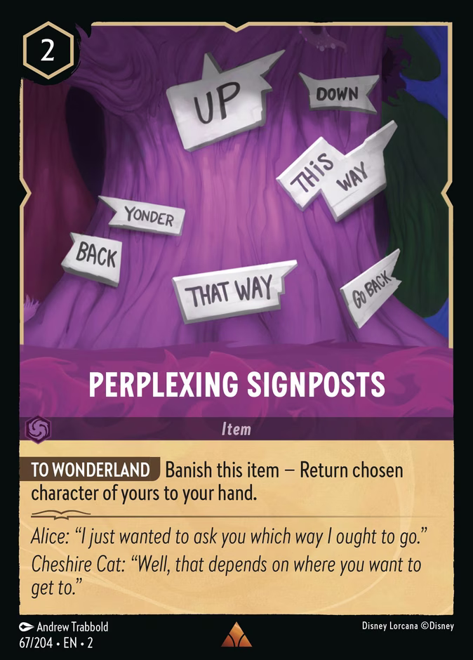 Carta oficial Perplexing Signposts ·
