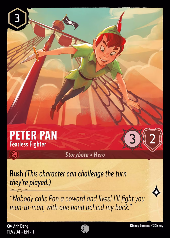 Carta Peter Pan · Fearless Fighter