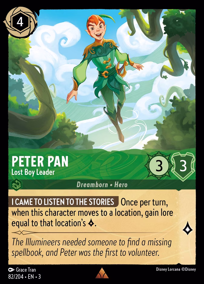 Carta Peter Pan · Lost Boy Leader