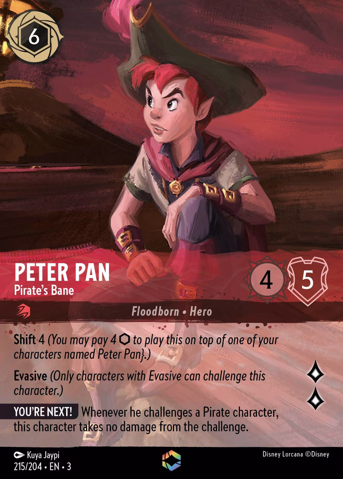 Carta Peter Pan · Pirate's Bane