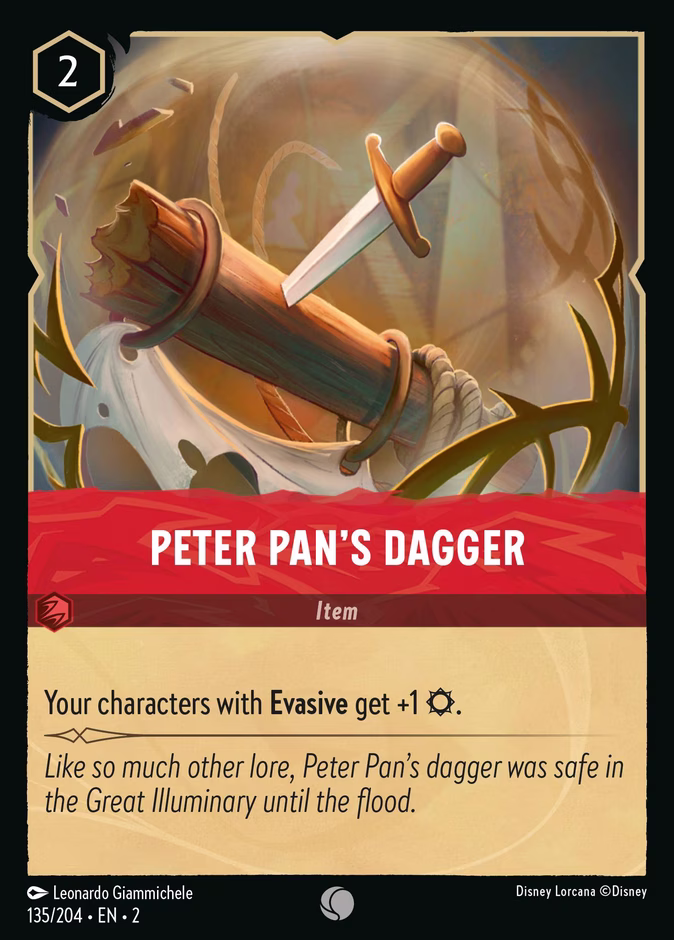 Carta oficial Peter Pan's Dagger ·