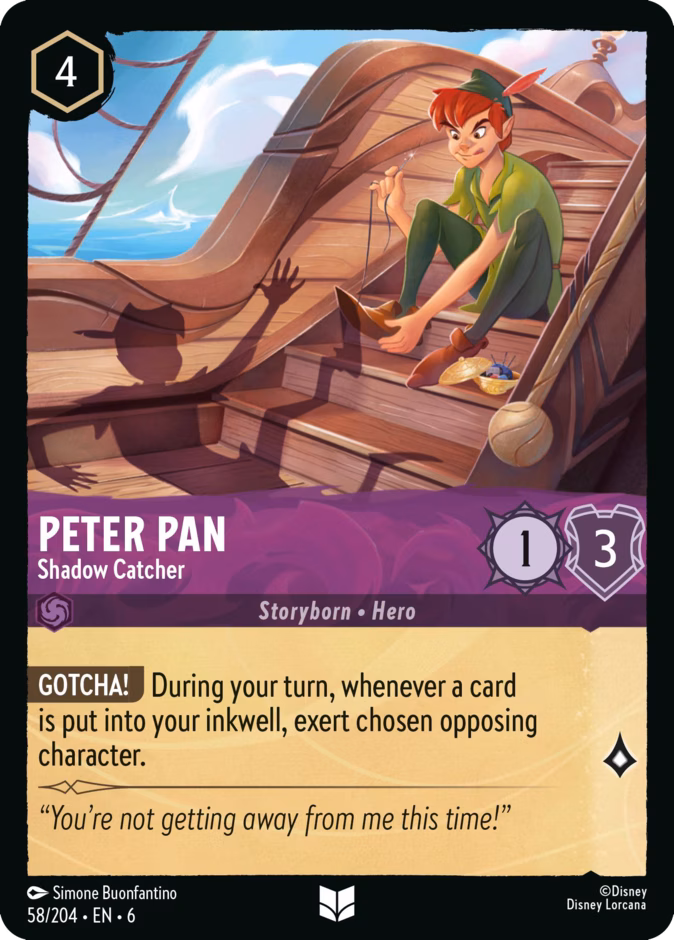 Carta Peter Pan · Shadow Catcher