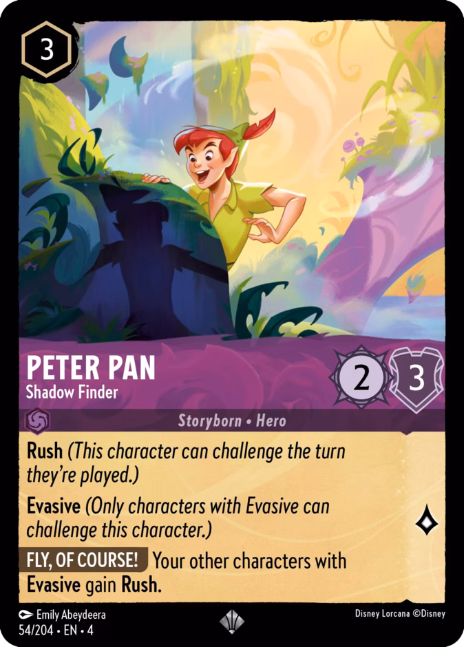 Carta Peter Pan · Shadow Finder