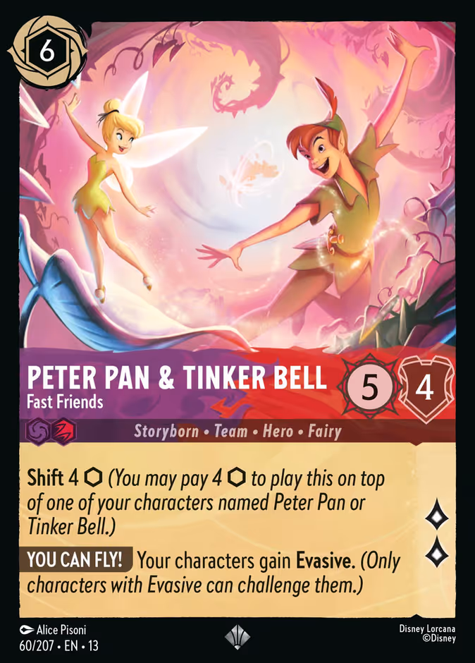 Carta Peter Pan & Tinker Bell · Fast Friends