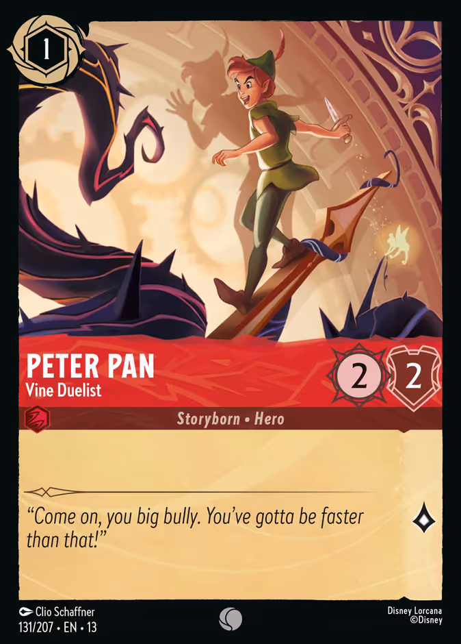 Carta Peter Pan · Vine Duelist