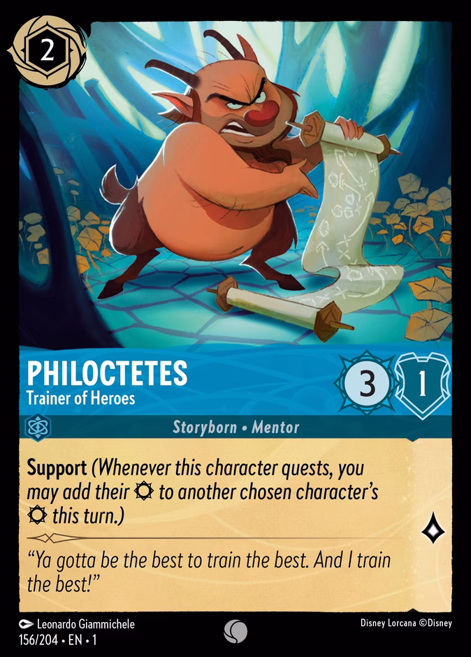 Carta Philoctetes · Trainer of Heroes