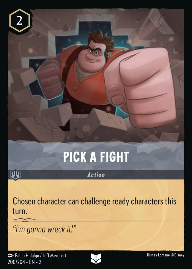 Carta Pick a Fight · 