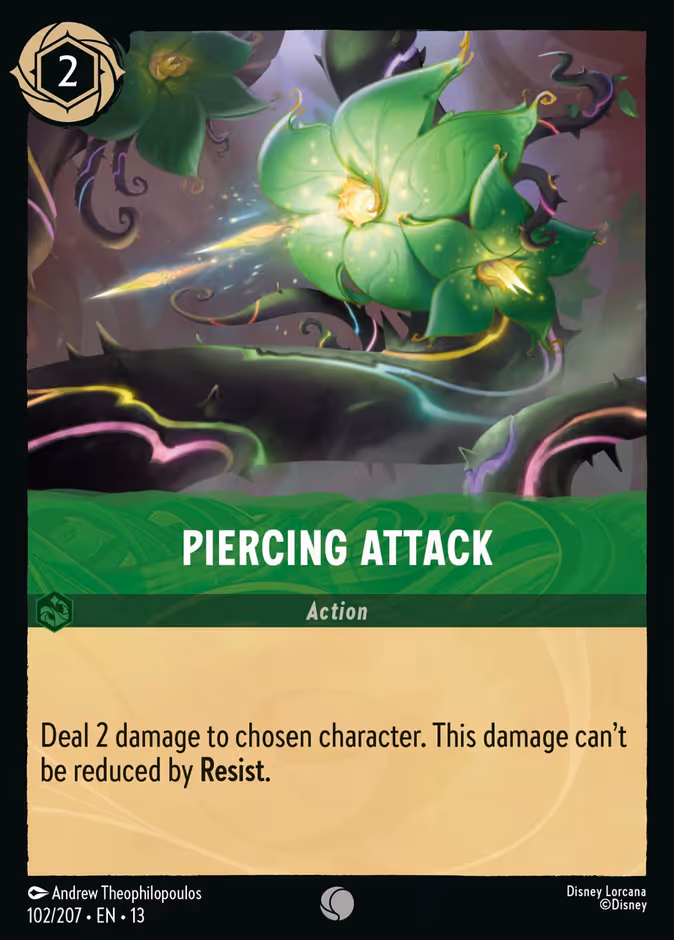 Carta oficial Piercing Attack ·