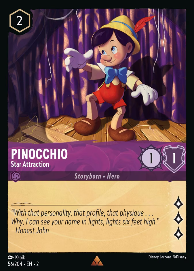Carta Pinocchio · Star Attraction