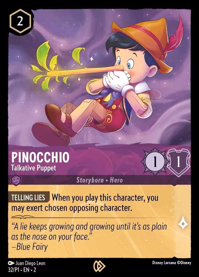 Carta Pinocchio · Talkative Puppet