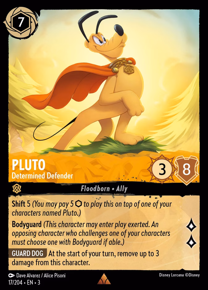 Carta Pluto · Determined Defender