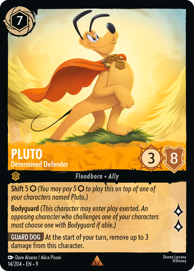 Carta Pluto · Determined Defender