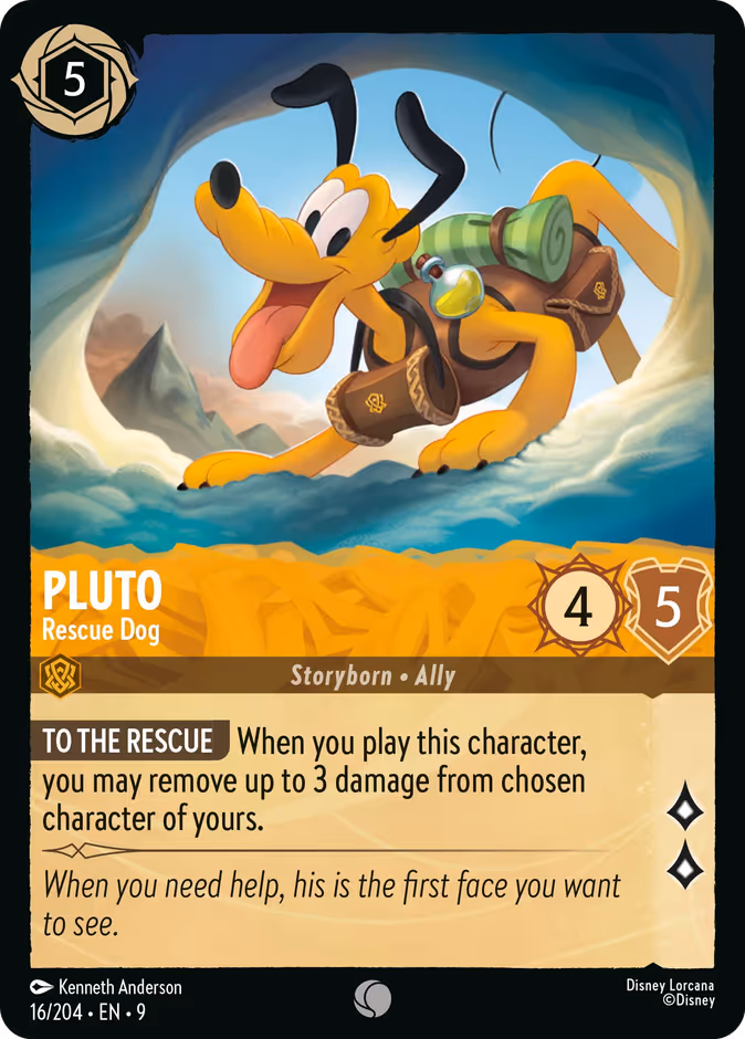 Carta oficial Pluto · Rescue Dog