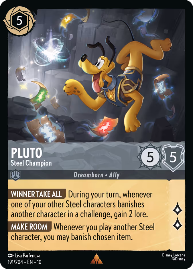 Carta Pluto · Steel Champion