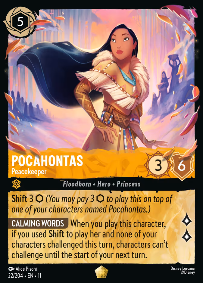 Carta Pocahontas · Peacekeeper